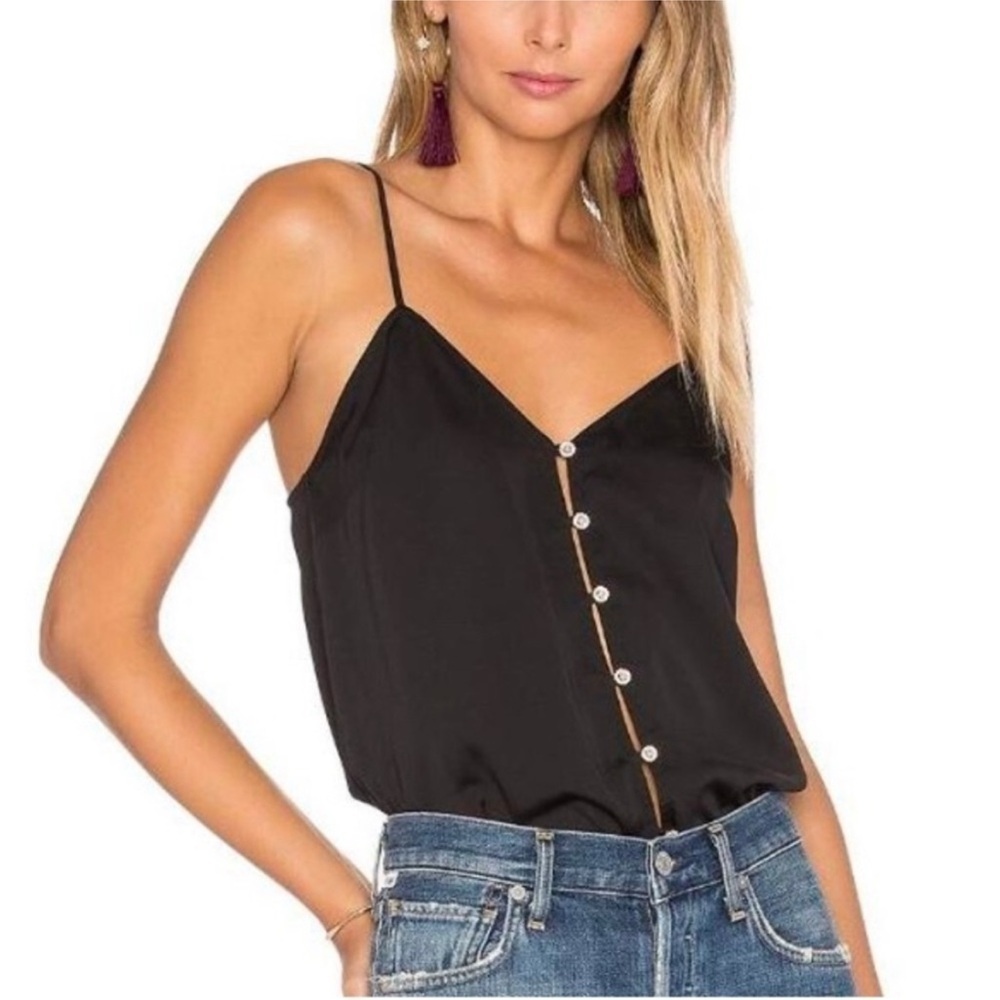 L’Academie Tank Top With Rhinestones & Pearls Buttons Size XS - Picture 7 of 7